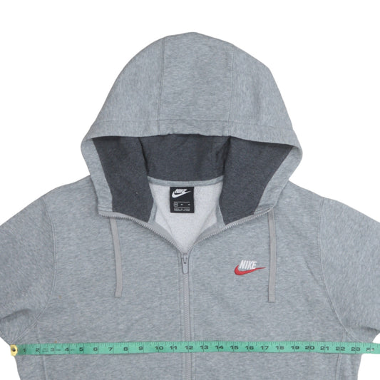 Nike Men's Grey Full Zip Hoodie Size M Sportswear Sweatshirt