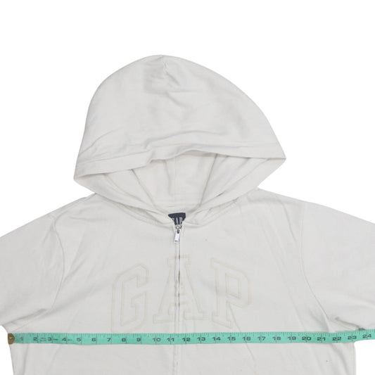 GAP Men’s Ivory Full Zip Hoodie XL Classic Cotton Blend