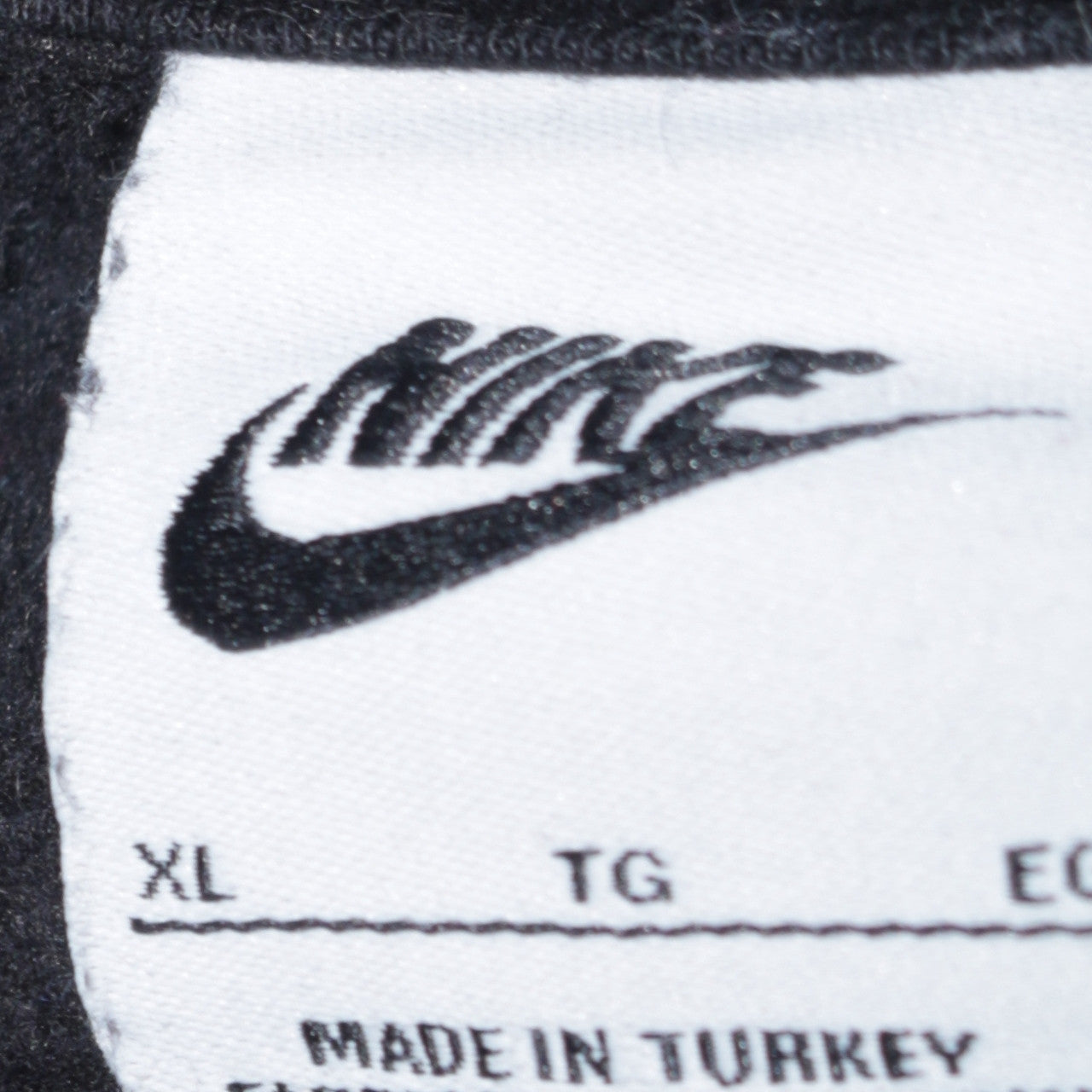 Nike Men's Black XL Pullover Hoodie with Logo Graphic Print