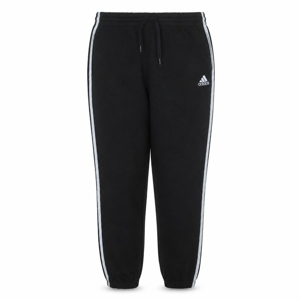 Adidas Women’s Black XL Jogger Trousers with White Stripes