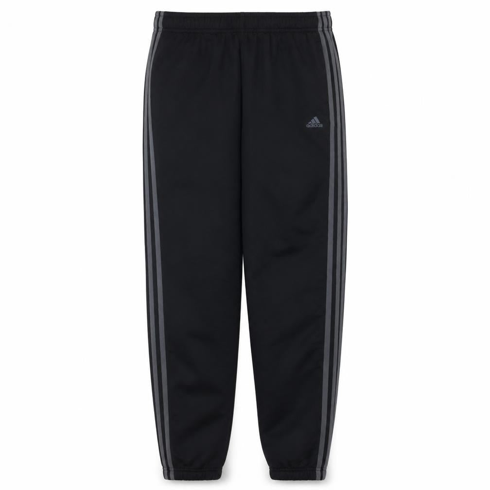 Adidas Boys Black Track Pants S Elastic Waist Jogger Trousers