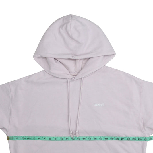 Levi's Women Pink Relaxed Pullover Hoodie Size L Cotton Blend