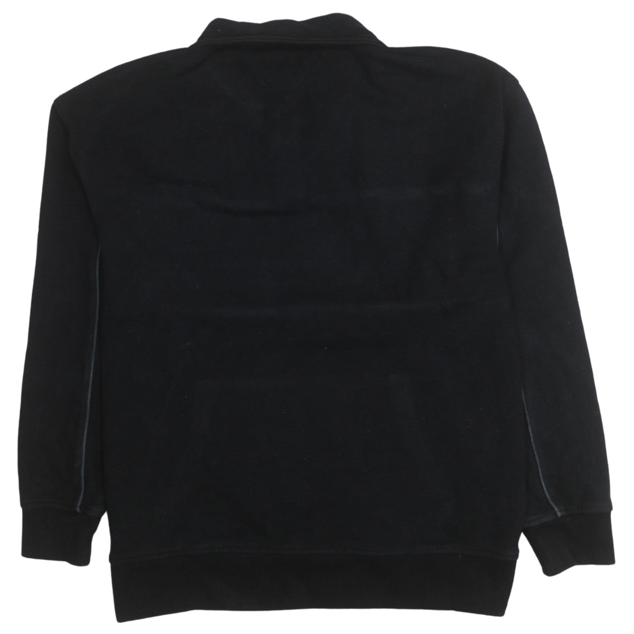 Tommy Jeans Men’s Black 1/4 Zip Embroidered Sweatshirt Size S