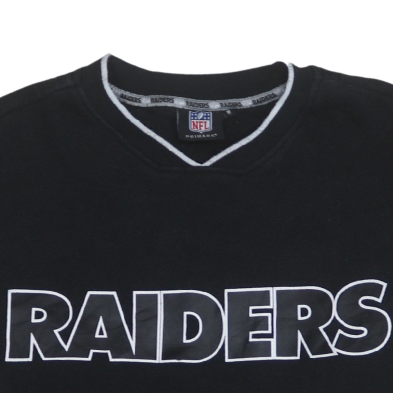 Primark NFL Raiders Black Women's Medium Pullover Sweatshirt