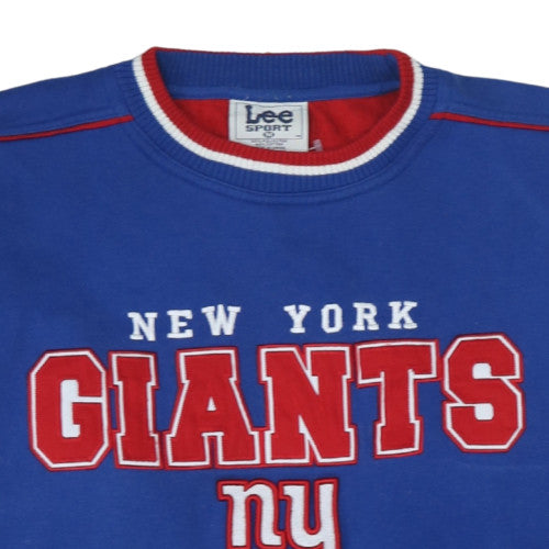 Lee Sport Men's Blue NY Giants Pullover Sweatshirt M Vintage