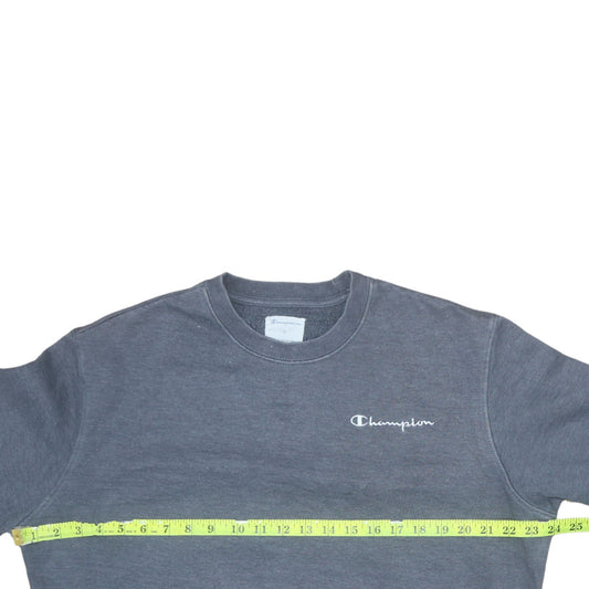 Champion Men's Grey Crew Neck Pullover Sweatshirt M Regular Fit