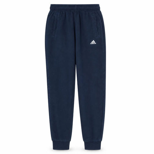 Adidas Boys Blue Jogger Sweatpants 13-14 Years Fleece Elastic Waist