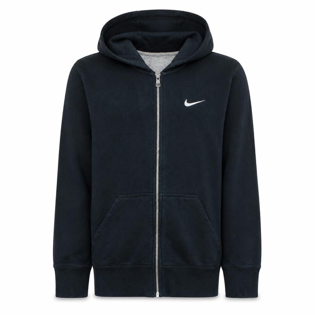 Nike Men's Black Full Zip Hoodie Size S Cotton Sportswear