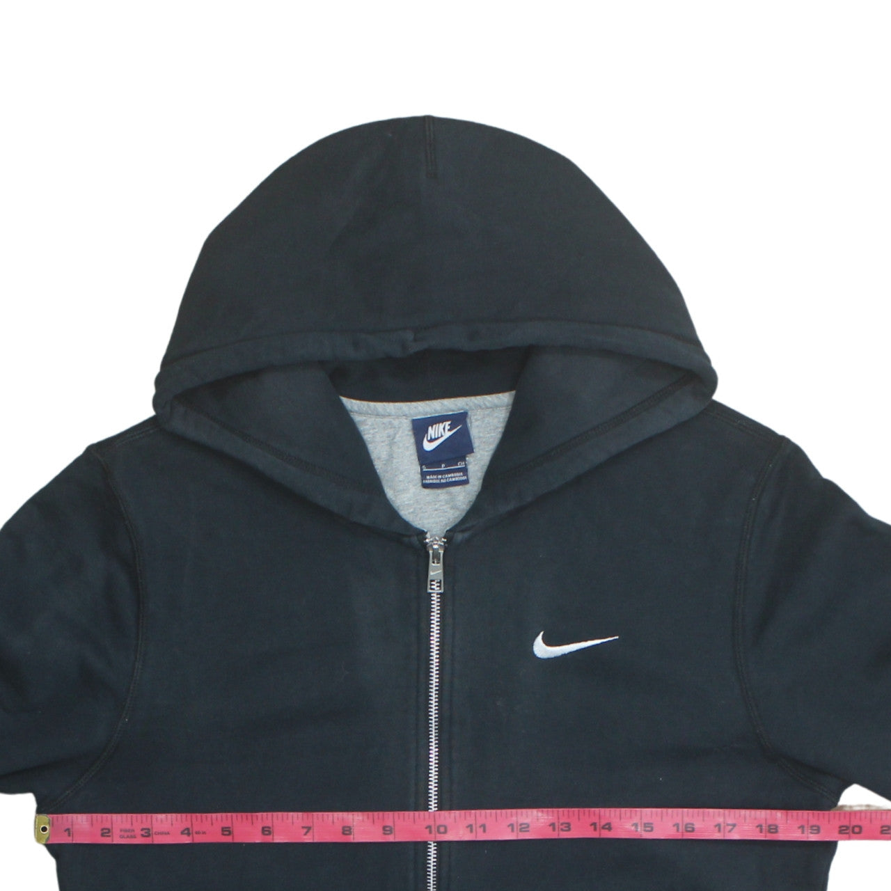 Nike Men's Black Full Zip Hoodie Size S Cotton Sportswear