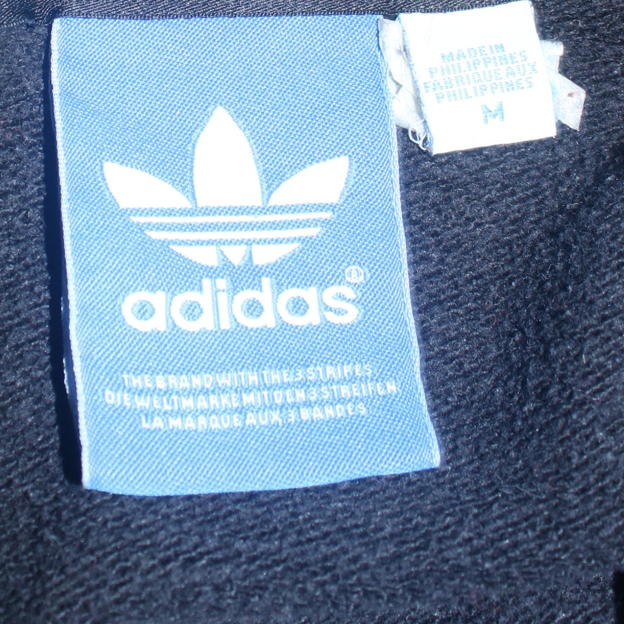Adidas Men's Black Gold Logo Pullover Hoodie Size M