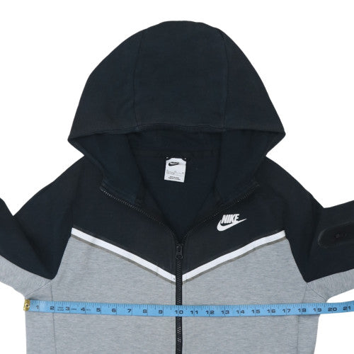 Nike Boys Grey & Black Full Zip Fleece Hoodie XL 158-170cm