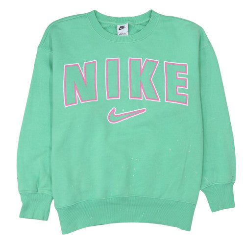 Nike Women's Green Crew Neck Pullover Sweatshirt Size M