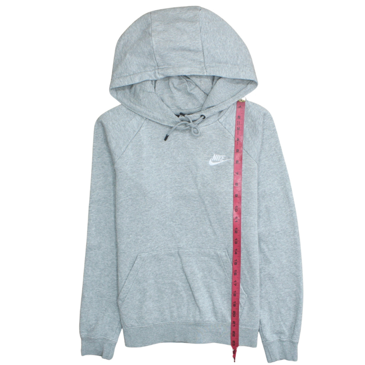Nike Men's Grey Pullover Hoodie Small Regular Fit Logo Sportswear