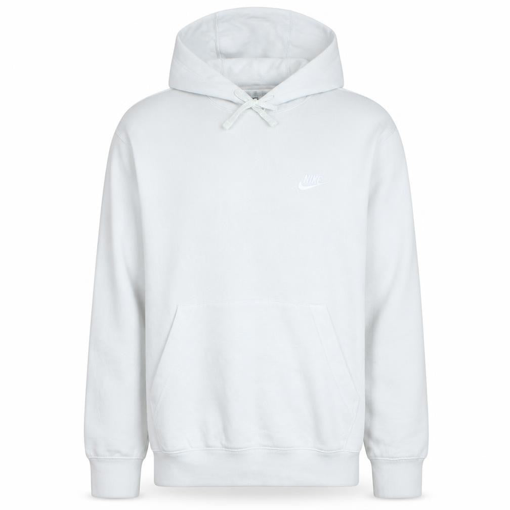 Nike Men's White Pullover Hoodie Small Regular Fit Fleece
