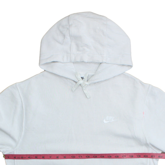 Nike Men's White Pullover Hoodie Small Regular Fit Fleece