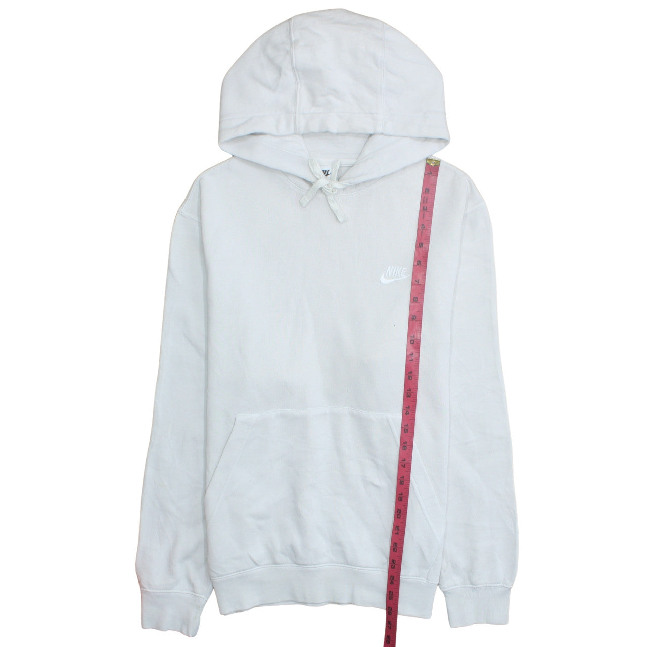 Nike Men's White Pullover Hoodie Small Regular Fit Fleece