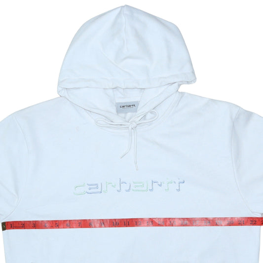 Carhartt WIP Men's White Embroidered Pullover Hoodie Size M