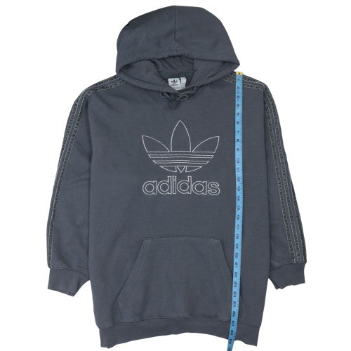 Adidas Women’s Grey Hooded Pullover Sweatshirt 3XL Relaxed Fit