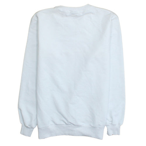 Levi's Men's White Graphic Print Crew Neck Sweatshirt Medium