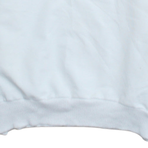 Levi's Men's White Graphic Print Crew Neck Sweatshirt Medium
