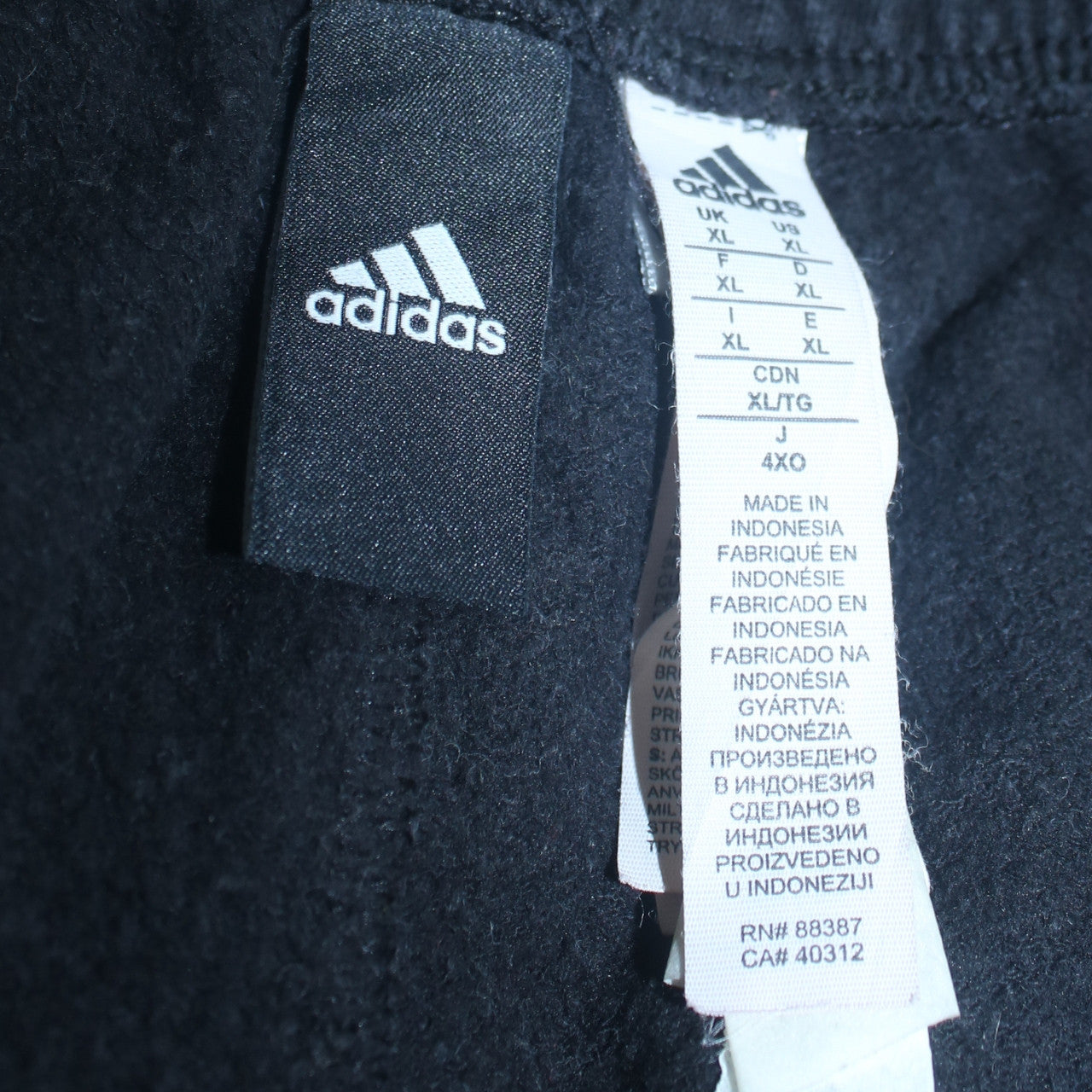 Adidas Men's Black Jogger Sweatpants L Regular Fit Activewear