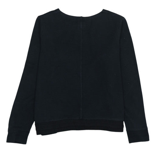 Nike Women Black XL Pullover Sweatshirt Cotton Blend Crew Neck