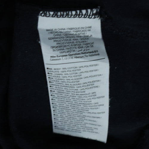 Nike Women Black XL Pullover Sweatshirt Cotton Blend Crew Neck