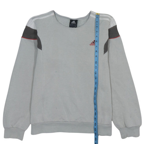 Adidas Womens Grey Crew Neck Pullover Sweatshirt Size 14