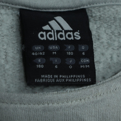 Adidas Womens Grey Crew Neck Pullover Sweatshirt Size 14