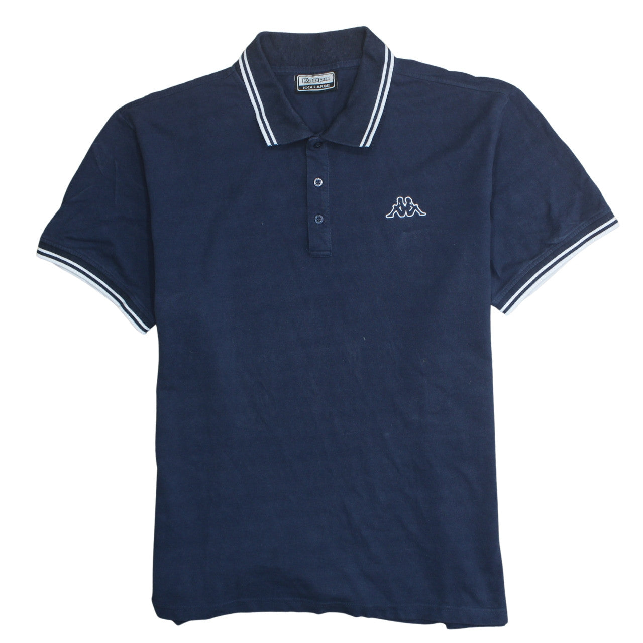 Kappa Men's Blue 3XL Cotton Polo Shirt Casual Sportswear