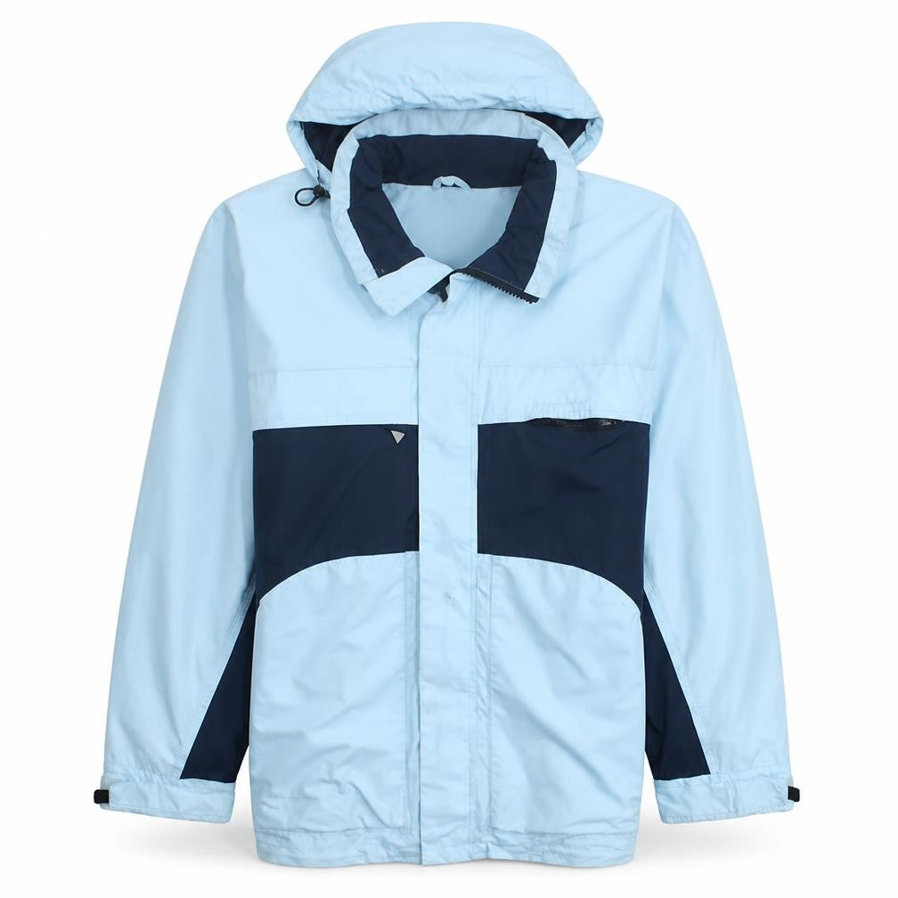 Human Nature Men's Blue 2XL Waterproof Hooded Parka Jacket