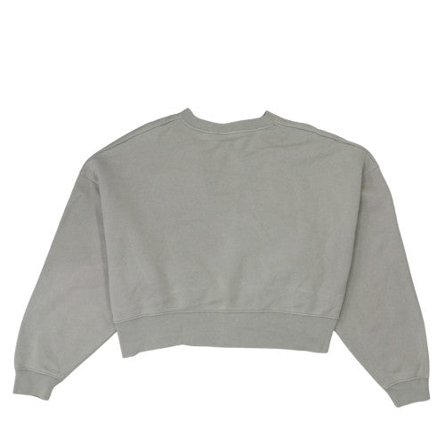 Nike Womens Grey Loose Fit Crew Neck Sweatshirt Size S Logo Print