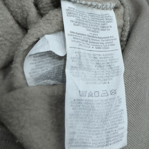 Nike Womens Grey Loose Fit Crew Neck Sweatshirt Size S Logo Print