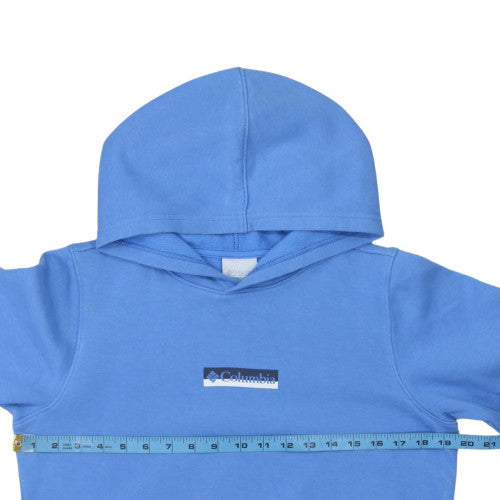 Columbia Women’s Blue Pullover Hoodie Size L Cotton Blend Fleece