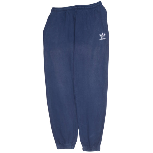 adidas Men's Blue 32 Regular Fleece Sweatpants with Elastic Waist