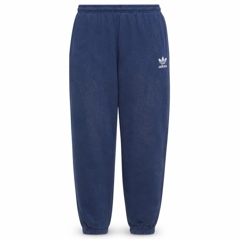 Front view of adidas Men's Blue 32 Regular Fleece Sweatpants with Elastic Waist