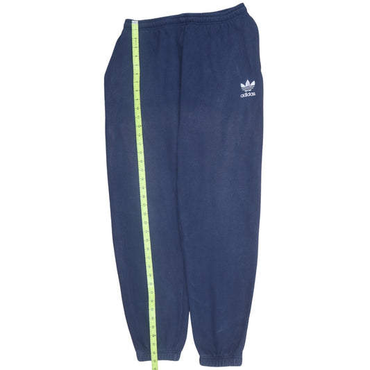 adidas Men's Blue 32 Regular Fleece Sweatpants with Elastic Waist