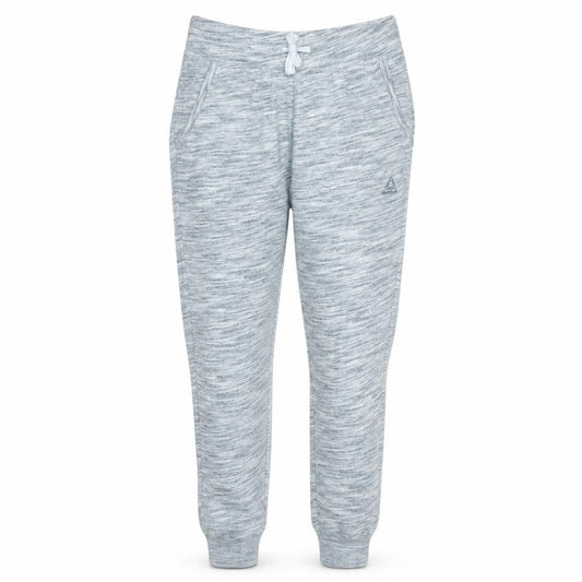 Reebok Womens Grey Jogger Sweatpants M Regular Fit Fleece