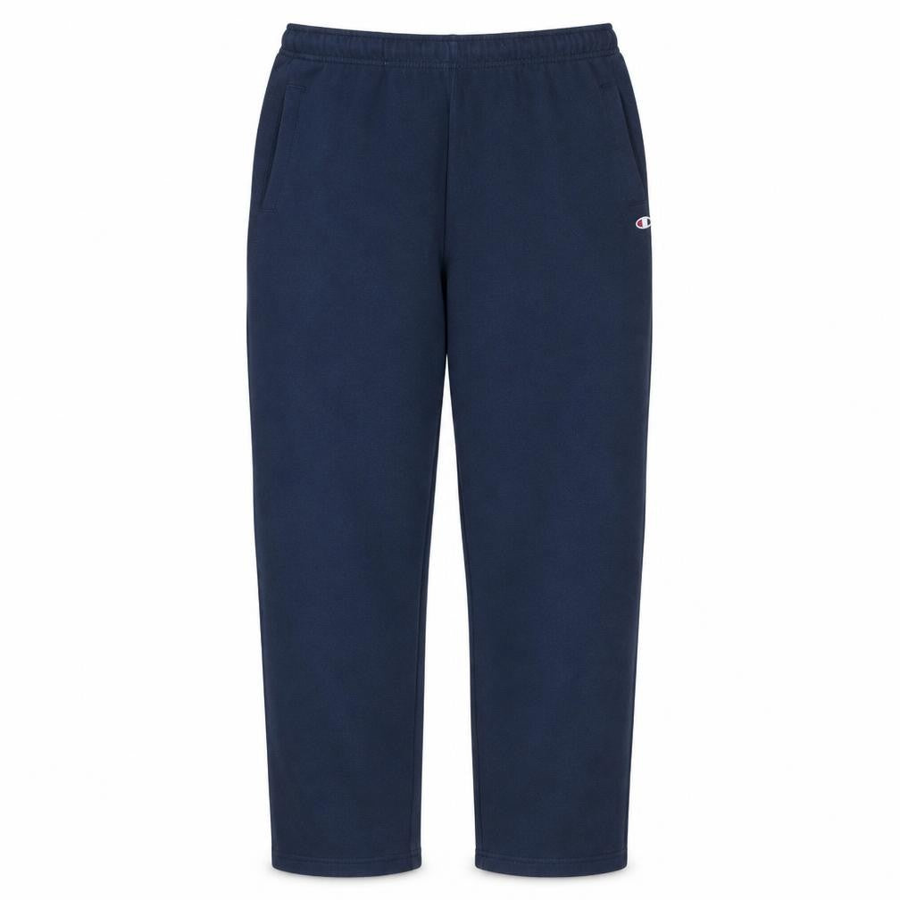 Champion Men's Blue Fleece Sweatpants Size L Elastic Waist Joggers
