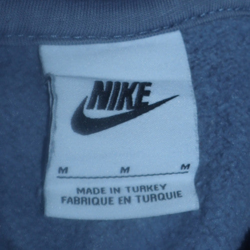Nike Women’s Blue Pullover Hoodie Medium Cotton Blend Casual