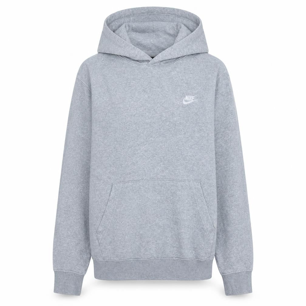 Nike Women’s Grey Pullover Hoodie M Regular Fit Casual Sweatshirt