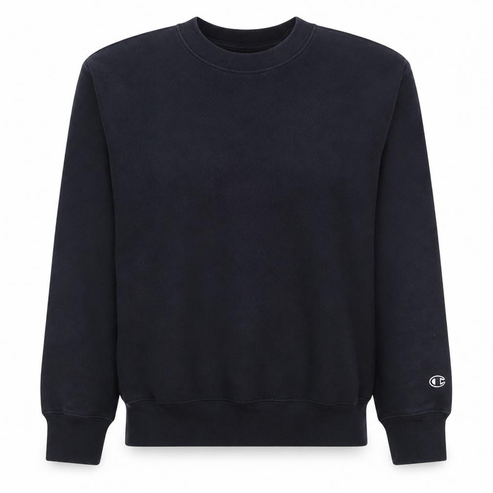 Champion Women's Black Small Pullover Sweatshirt Organic Cotton