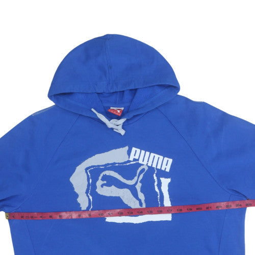 Puma Men's Blue XL Pullover Hoodie Sweatshirt Graphic Print