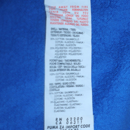 Puma Men's Blue XL Pullover Hoodie Sweatshirt Graphic Print