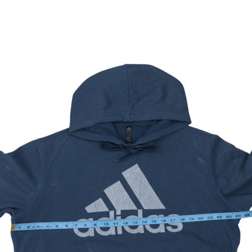 Adidas Mens Blue Pullover Hoodie L Golf Fleece Sportswear
