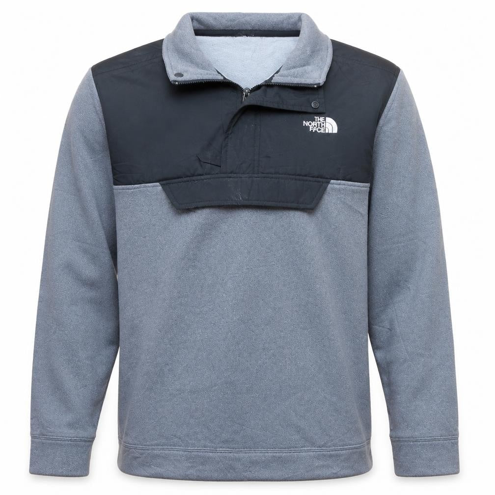 The North Face Boys Grey XL Pullover Fleece Quarter Zip Sweatshirt