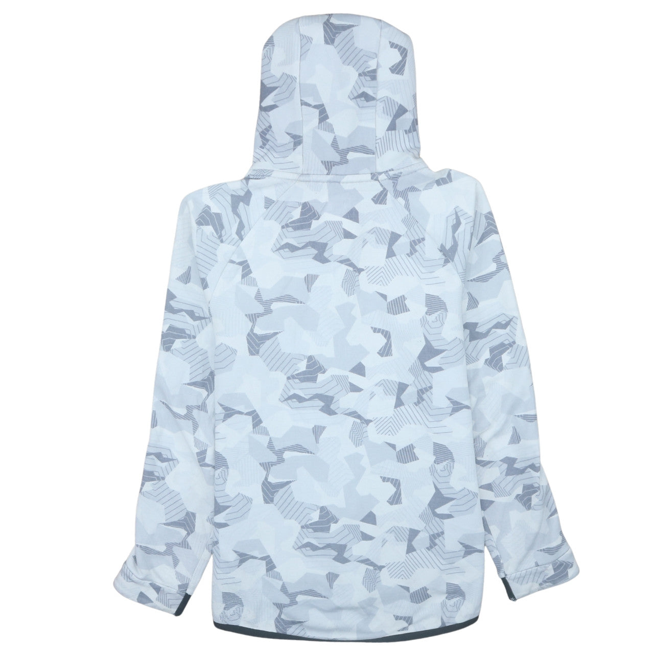 Nike Men's Grey Full Zip Camouflage Hoodie Size S