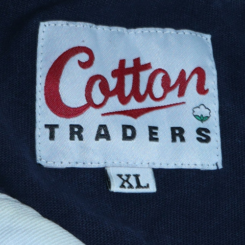 Cotton Traders Mens Multicoloured Rugby Henley Sweatshirt XL