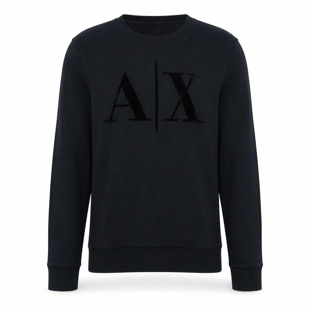 Armani Exchange Men's Black XS Pullover Logo Sweatshirt