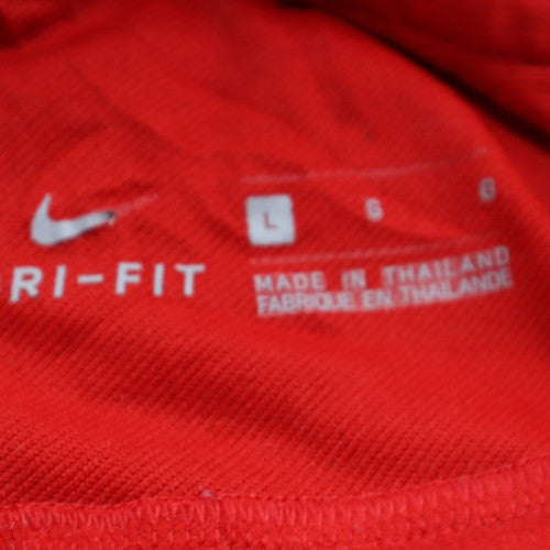 Nike Men's Red Dri-Fit 1/4 Zip Athletic Sweatshirt Size L